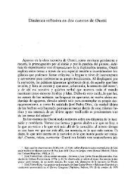 Dinámica reflexiva en dos cuentos de Onetti / Harriet S. Turner | Biblioteca Virtual Miguel de Cervantes