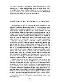 Portada:Nueva edición del \"Guzmán de Alfarache\" / Joaquín Rubio Tovar