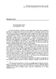 Portada:Hispania. Revista Española de Historia. Monográfico sobre \"La transición ibérica\". Presentación / Encarnación Lemus López