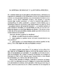 Portada:La agudeza de Gracián y la retórica jesuítica / M. Batllori, S.I.