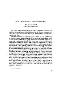 Fray Luis de León y el "Cantar de Cantares" / José Manuel Blecua | Biblioteca Virtual Miguel de Cervantes