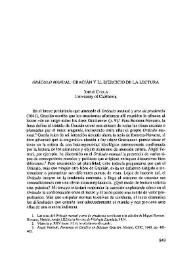Más información sobre "Oráculo manual": Gracián y el ejercicio de la lectura / Jorge Checa