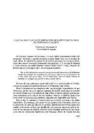 Juan Valera and Galdós's characterization of Juanito Santa Cruz / Vernon A. Chamberlin | Biblioteca Virtual Miguel de Cervantes