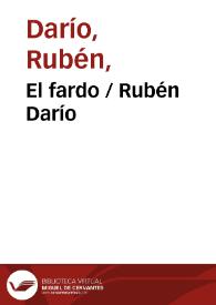 Portada:El fardo / Rubén Darío