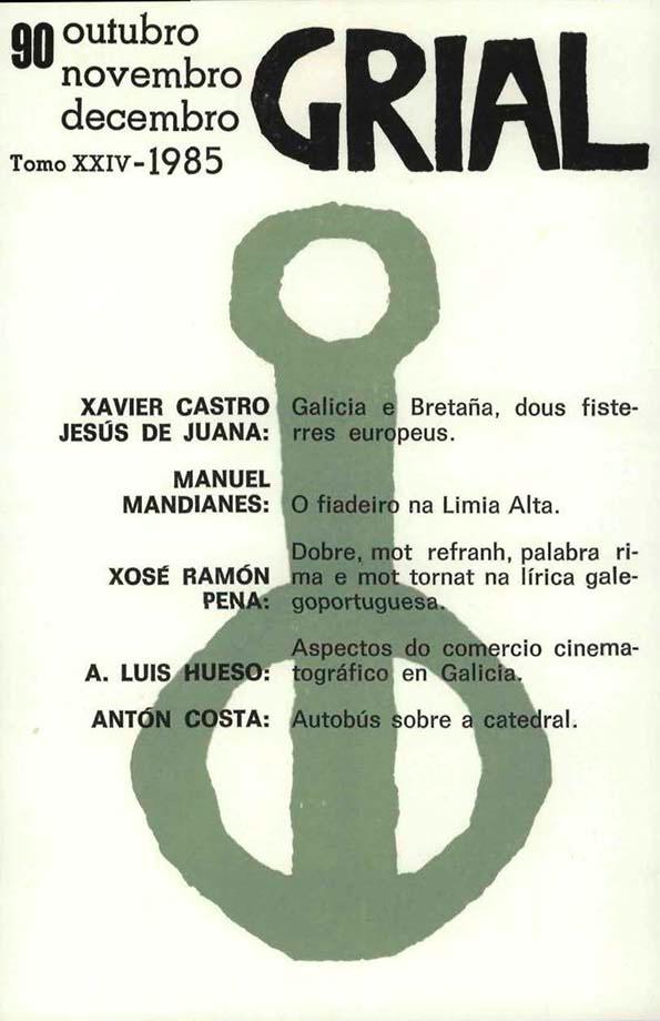 Grial : revista galega de cultura. Núm. 90, 1985 | Biblioteca Virtual Miguel de Cervantes