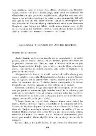 Alcurnia y olvido de André Breton / de Jacinto Luis Guereña | Biblioteca Virtual Miguel de Cervantes