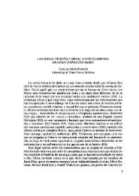 Las bodas de Doña Carnal y Don Cuaresma en "Cinco horas con Mario" / Carlos Jerez Farrán | Biblioteca Virtual Miguel de Cervantes