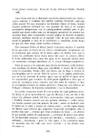 María Josefa Canellada: "Penal de Ocaña". Editorial Bullón. Madrid, 1964 [Reseña] / Winston A. Reinolds | Biblioteca Virtual Miguel de Cervantes