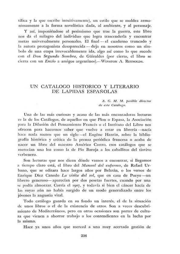 Un catálogo histórico y literario de lápidas españolas / Juan Sampelayo | Biblioteca Virtual Miguel de Cervantes