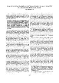 Portada: De la estructura semiológica del texto literario (La semantización de las unidades mínimas del signo)  / José Pascual Buxó