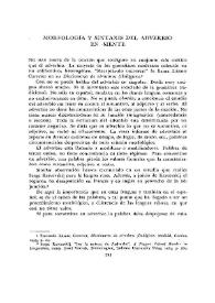 Portada: Morfología y sintaxis del adverbio en -mente  / Petrona Domínguez de Rodríguez-Pasqués 