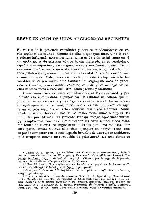  Breve examen de unos anglicismos recientes  / Ven Serna | Biblioteca Virtual Miguel de Cervantes
