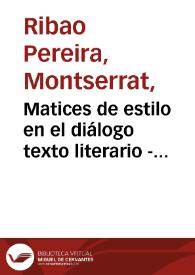 Matices de estilo en el diálogo texto literario - texto icónico: "El señor de Bembibre", de E. Gil y Carrasco (1844) / Montserrat Ribao Pereira | Biblioteca Virtual Miguel de Cervantes