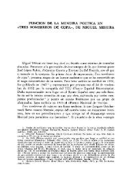 Función de la mentira poética en "Tres sombreros de copa", de Miguel Mihura  / Anthony H. Pasquariello | Biblioteca Virtual Miguel de Cervantes