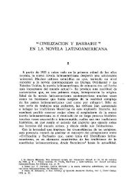 Portada:\"Civilización y barbarie\" en la novela latinoamericana  / A. Dessau