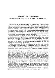 Alonso de Villegas: semblanza del autor de la "Selvagia" / Jaime Sánchez Romeralo | Biblioteca Virtual Miguel de Cervantes