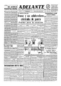 Portada:Adelante : Órgano del Partido Socialista Obrero Español de B.-du-Rh. (Marsella). Año II, núm. 65, 20 de enero de 1946