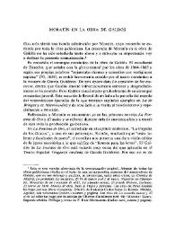 Portada:Moratín en la obra de Galdós / Pablo Cabañas