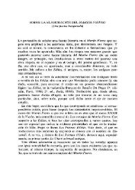 Portada:Sobre la elaboración del \"Martín Fierro\" (Una fuente inesperada) / Emilio Carilla