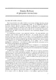 Más información sobre Simón Bolívar: el proyecto inconcluso / Nelson Martínez Díaz