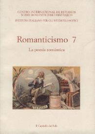 Portada:Romanticismo 7 : actas del VII Congreso (Nápoles, 23-25 de marzo de 1999). La poesía romántica