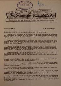 Noticias de Actualidad.  Núm. 9, 17 de enero de 1951 | Biblioteca Virtual Miguel de Cervantes