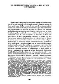 La criptohistoria morisca (Los otros conversos) / Francisco Márquez Villanueva | Biblioteca Virtual Miguel de Cervantes