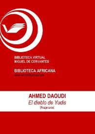 Portada:El diablo de Yudis [Fragmento] / Ahmed Daoudi; Mar García (ed.)