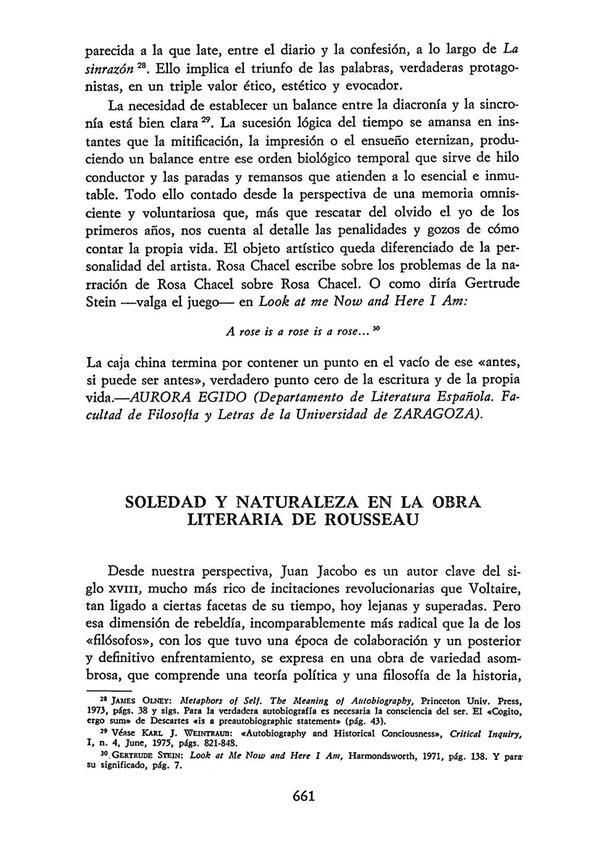 Soledad y naturaleza en la obra literaria de Rousseau / Federico ...