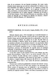 Cuadernos Hispanoamericanos, núm. 390 (diciembre 1982). Entrelíneas / Blas Matamoro | Biblioteca Virtual Miguel de Cervantes