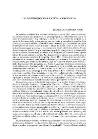 "Lo prohibido", narrativa narcisita / Juanamaría Cordones-Cook | Biblioteca Virtual Miguel de Cervantes