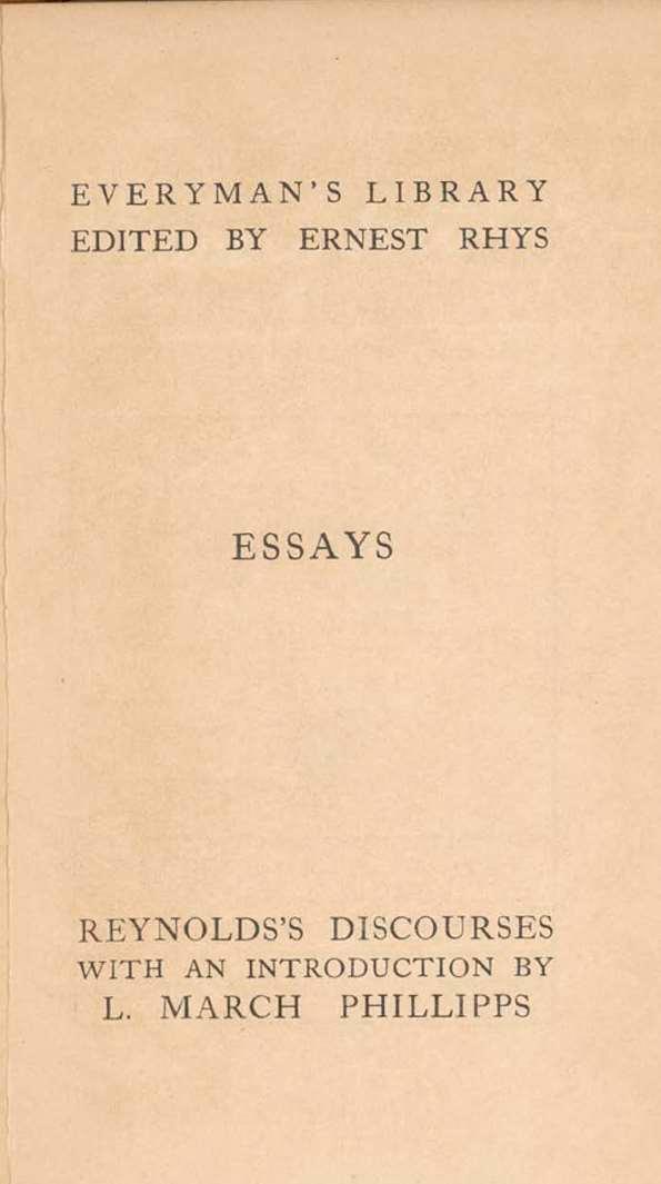 Fifteen discourses delivered in the Royal Academy / by Sir Joshua Reynold | Biblioteca Virtual Miguel de Cervantes