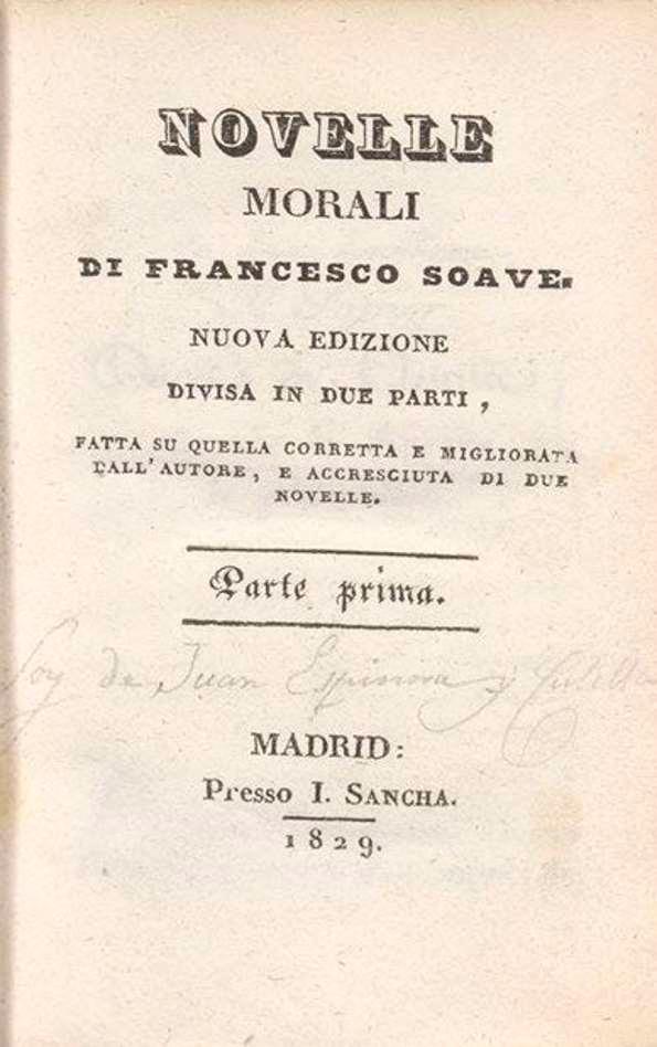 Novelle morali. Parte prima / di Francesco Soave | Biblioteca Virtual Miguel de Cervantes