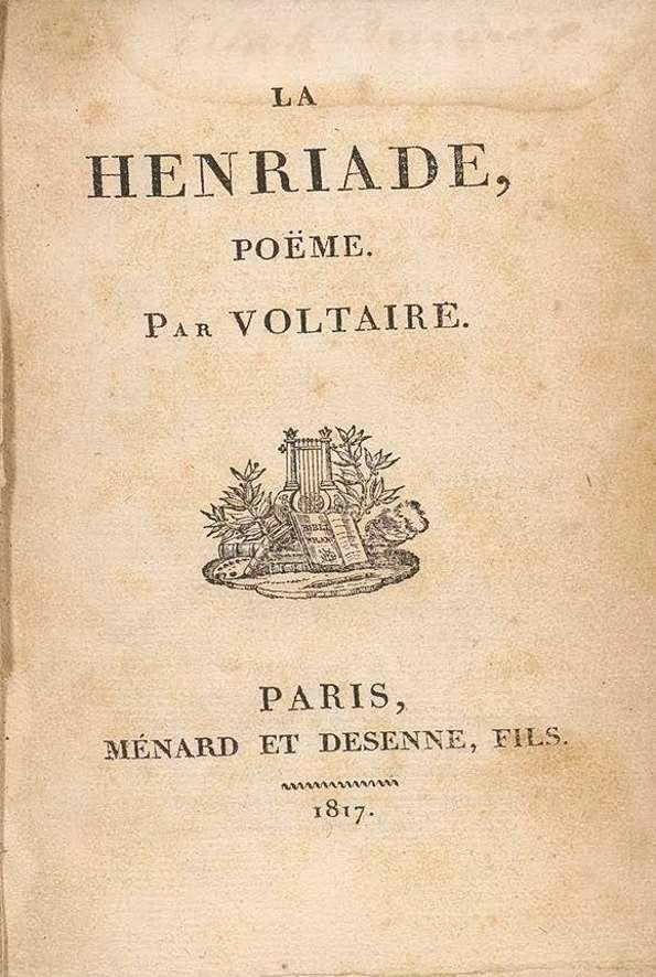 La Henriada, de Voltaire