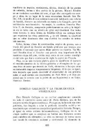Rómulo Gallegos y la problemática venezolana / Ángel Damboriena, S. J. | Biblioteca Virtual Miguel de Cervantes