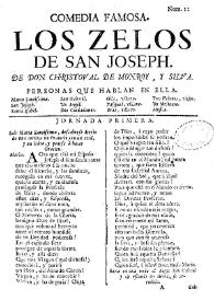 Los zelos de San Joseph. Comedia famosa / de Don Christoval de Monroy, y Silva | Biblioteca Virtual Miguel de Cervantes