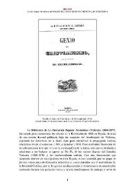 Biblioteca de "La Ilustración Popular Económica" (Valencia, 1869-1877) [Semblanza] / Cecilio Alonso | Biblioteca Virtual Miguel de Cervantes