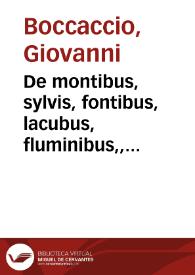 Portada:De montibus, sylvis, fontibus, lacubus, fluminibus,, stagnis seu paludib[us], de nomi[ni]bus maris
