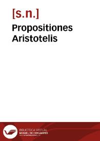 Propositiones Aristotelis