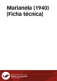 Más información sobre Marianela (1940) [Ficha técnica]