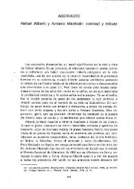 Abstracto. Rafael Alberti y Antonio Machado : amistad y tributo / C. G. Bellver | Biblioteca Virtual Miguel de Cervantes