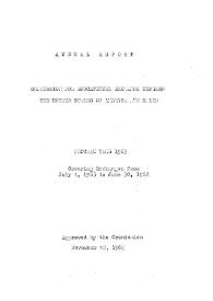 Annual report of the Fulbright Commission. Program year 1963 | Biblioteca Virtual Miguel de Cervantes