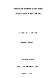 Annual report of the Fulbright Commission. Program year 1987 | Biblioteca Virtual Miguel de Cervantes