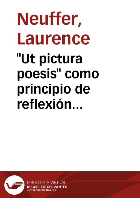 "Ut pictura poesis" como principio de reflexión metaliteraria en "Gramática parda" de Juan García Hortelano / Laurence Neuffer | Biblioteca Virtual Miguel de Cervantes