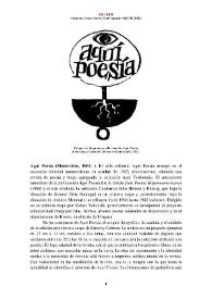 Portada:Aquí Poesía (Montevideo, 1962- ) [Semblanza] / Alejandra Torres