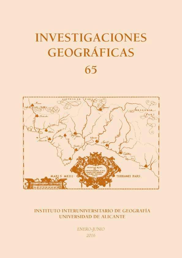 Investigaciones Geográficas. Núm. 65, 2016 | Biblioteca Virtual Miguel de Cervantes