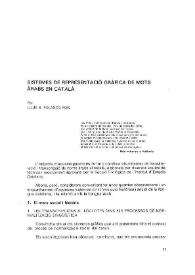 Portada:Sistemes de representació gràfica de mots àrabs en català / per Lluís B. Polanco Roig