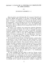 Portada:Génesis y etapas de la penetración protestante en Iberoamérica / por Prudencio Damboriena, S.J.