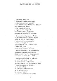 Portada:Caminos de la tarde / Ildefonso-Manuel Gil