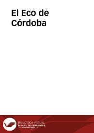 El Eco de Córdoba | Biblioteca Virtual Miguel de Cervantes